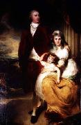 Sir Thomas Lawrence Portrait of Henry Cecil, 1st Marquess of Exeter (1754-1804) with his wife Sarah, and their daughter, Lady Sophia Cecil painting